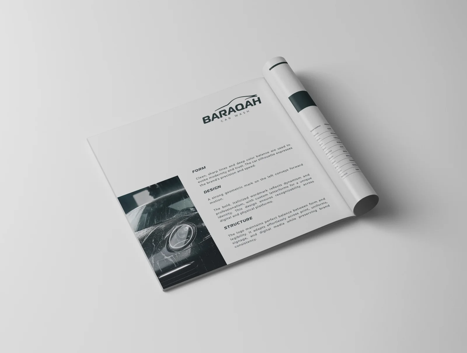 Baraqah Car Wash brand guideline