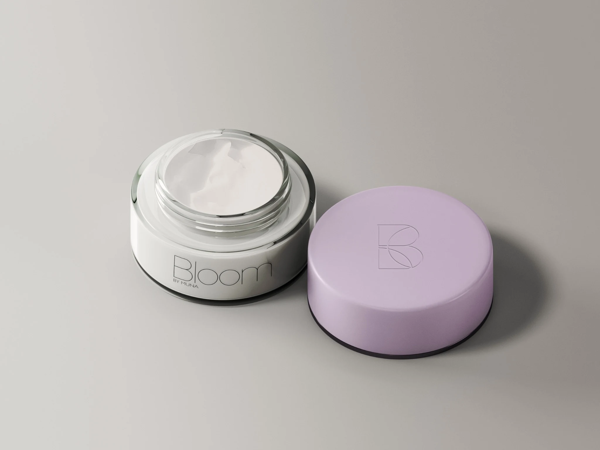 Bloom by Muna brand identity and packaging