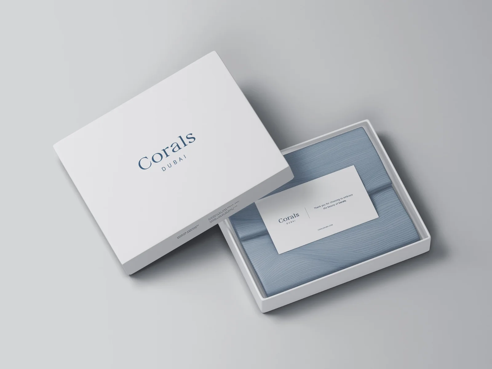 Corals Dubai packaging design